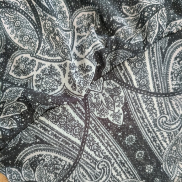 Dark teal mesh lotus top w capped sleeves NWOT - Picture 4 of 5